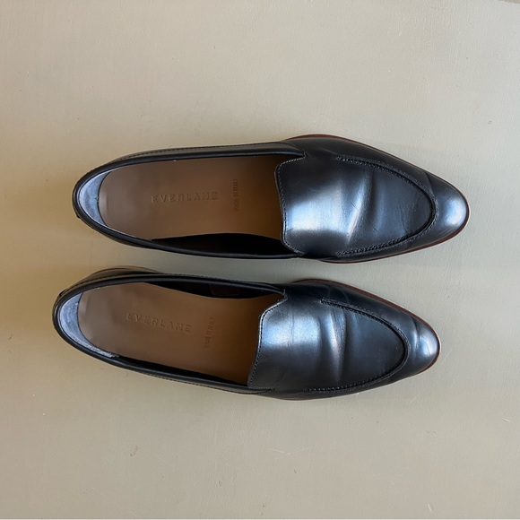 Everlane Italian Leather The Modern Slip On Loafer Black 6.5 - Picture 2 of 10